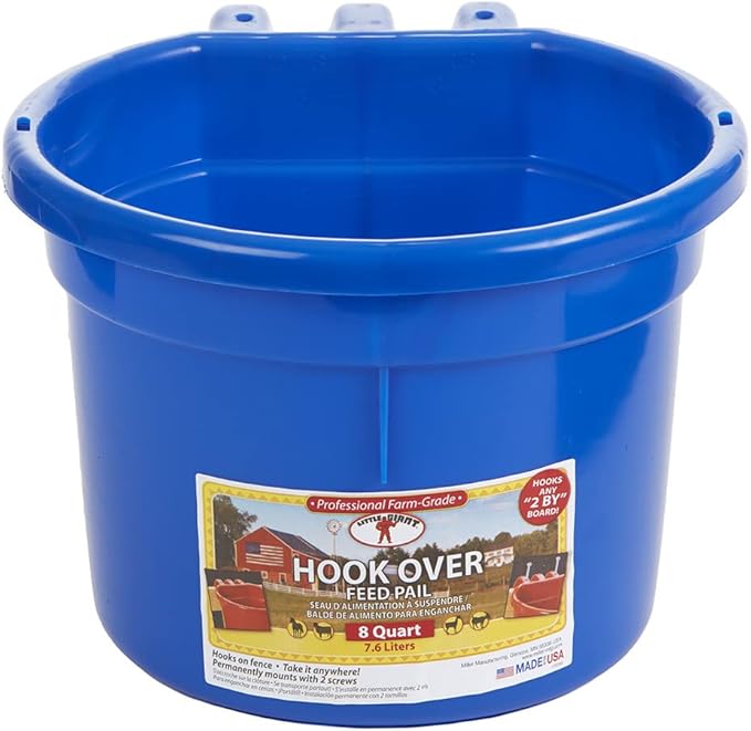 8 Quart Hook Over Feed Pail