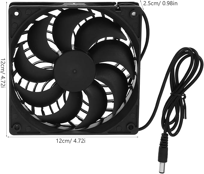 Milisten Indoor Cooling Ventilation Solar Fan for Dog Chicken House High Efficiency Solar Panel