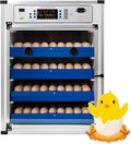 Poultry Pigeon & Game Bird Egg Incubators with Auto Turn & Smart Temp/Humidity Control & Egg Candler Poultry Hatcher Machine for Hatching Eggs Adjustable Rollers for Any Egg Size 272eggs