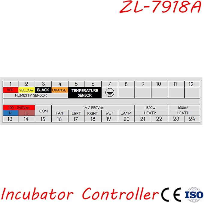 ZL-7918A Multifunctional Automatic Controller Automatic Incubator Temperature Humidity Controller XM-18