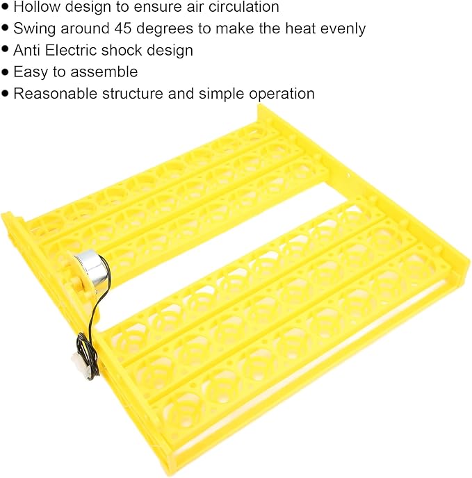 Automatic Egg Turner, Hollow Egg Tray ABS Egg Turner Poultry Incubator Accessories for Ducks for Birds for Chickens for Poultry(#3)