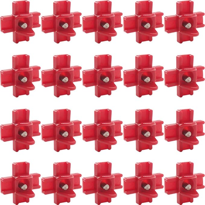 TIHOOD 20PCS Horizontal Side Mount Automatic Poultry Nipples Drinker Waterer for Chicken or Quail
