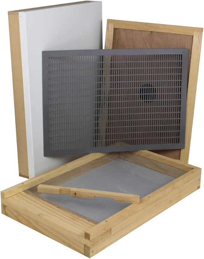 Amish Made in USA Complete Langstroth Beehive - The Starter Kit (Full Hive with 1 Deep & Accessories)