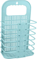 PRETYZOOM Foldable Sky-blue Fruit and Vegetable Storage Basket Wall-mounted Organizer for Laundry and Sundries Small Easy to View Design Multifunctional Chicken Feeding Toy