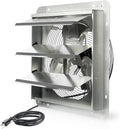 VENTISOL 14 Inch Shutter Exhaust Fan, Ven Fan with Power Cord Wall Mount, High Speed 1520CFM for Garages, Attic, Shops, Greenhouse