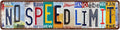 No Speed Limit Sign Garage Decor Road Signs Room Decoration Room Decor Y2k Grunge Room Tin Sign Cars Bedroom Decorations For Boys Hot Wheels Signs 4x16 Inch