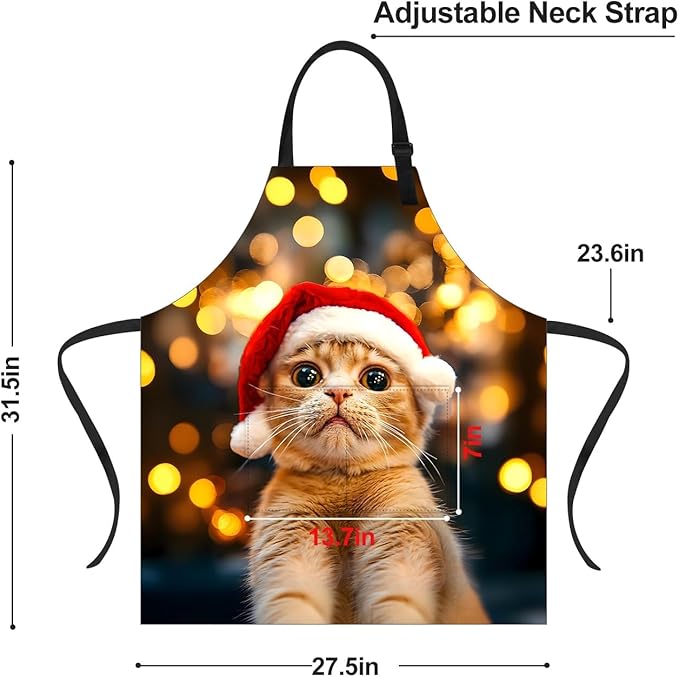 Apron Adjustable Waterproof with Two Deep Pockets Wowen men for Summer BBQ Pool Parties & Resorts