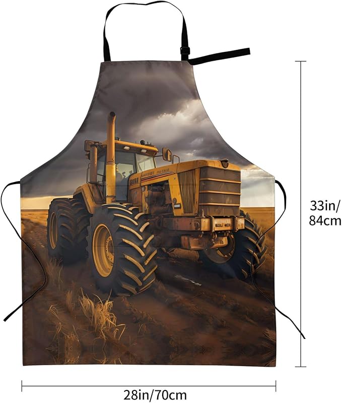 Tyrannosaurus rex Heavy Duty Waterproof Apron with Pockets for AdultsResistant Grilling, Gardening, Painting