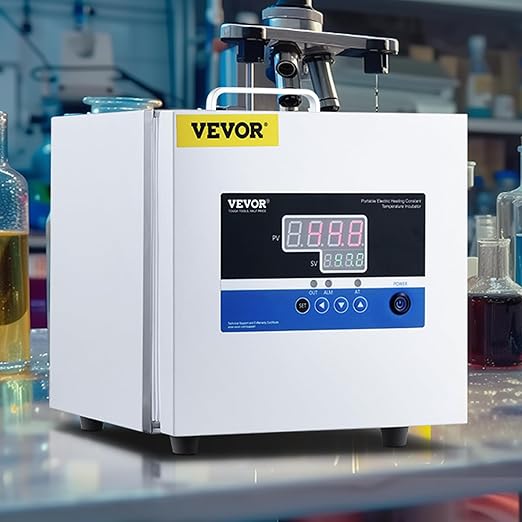 VEVOR Lab Incubator, 6L, PID Temperature Control RT+5-65℃, Scientific Digital Incubator, Constant-Temperature Microbiological Laboratory Incubator for Lab Cell Culture Seed Germination Medical Science