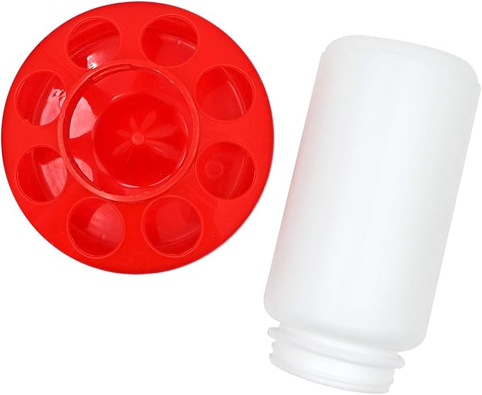 Chicken Feeder and Waterer Set, 1 Liter Chick Drinker and 1 Liter Chick Feeder for Poultry