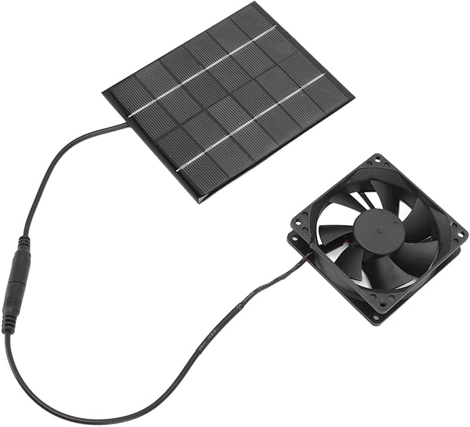 Solar Fan Kit Solar Panel Powered Exhaust Fan Solar Exhaust Fan Ventilation Fan for Greenhouse Chicken Coop