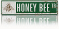 Rustic Apiary Signs, Honey Bee Trail Metal Sign, Honey Bee Signs, Retro Metal Tin Sign, Apis Keeper Decor, Backyard Farm Decor, Apis Keeper Gifts 15.8x4 Inch