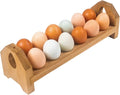 Farmhouse Stackable Wood Egg Holder - Fresh Egg Storage Rack (1)