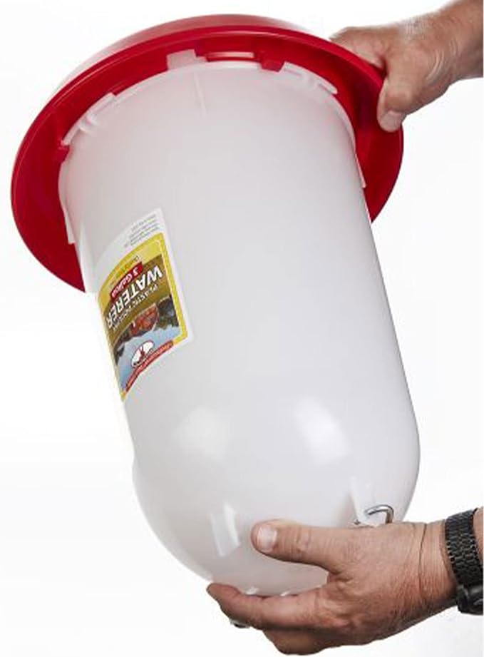Little Giant Extra Large 3-Gallon Capacity Heavy-Duty Plastic Gravity Fed Poultry Waterer System (4 Pack)