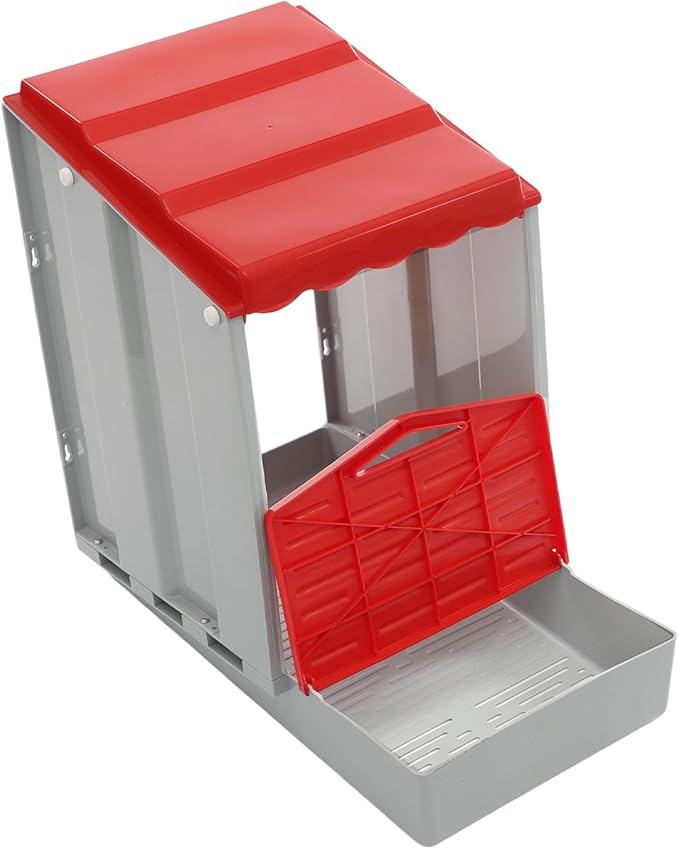 Chicken Nesting Box, 4 Compartments PP Nesting Box, Wall Mountable Nesting Boxes with Inclined Top, Drain Holes & Resting Platform for Chicken and Poultry to Collect Eggs