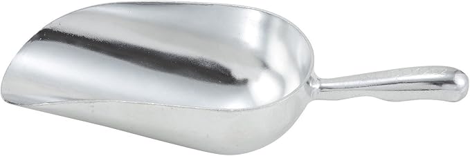 NEW, 24 Oz. (Ounce) Bar Ice Scoop, Dry Bin Scoop, Dry Goods Scoop, Candy Scoop, Spice Scoop, Cast Aluminum