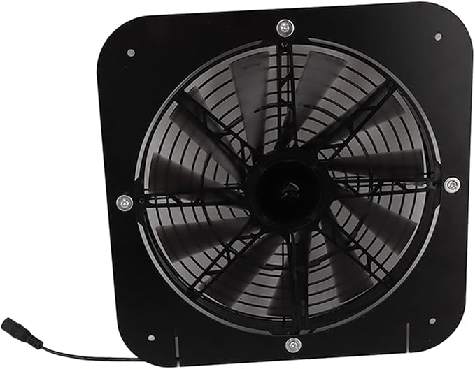 13.5in Solar Powered Fan, 100W Solar Exhaust Intake Fan Kit, Pet Potty House Solar Exhaust Ventilation Fan for Greenhouse Chicken Coop Dog Kennel