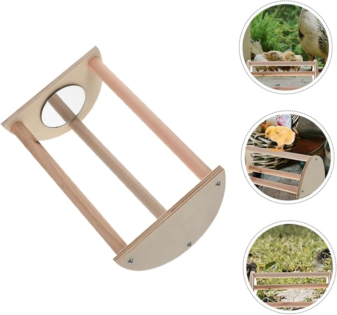 Milisten Chicken Perch Stand for Hens Chicks Lightweight Wooden Roosting Bars for Indoor Outdoor Use Encourages Healthy Growth Social Interaction Poultry Habitats