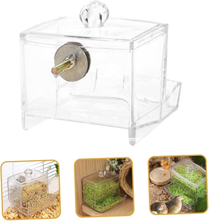 1pack Automatic Feeder Trough No Waste Chicken Feeder for Chicken Enrichment