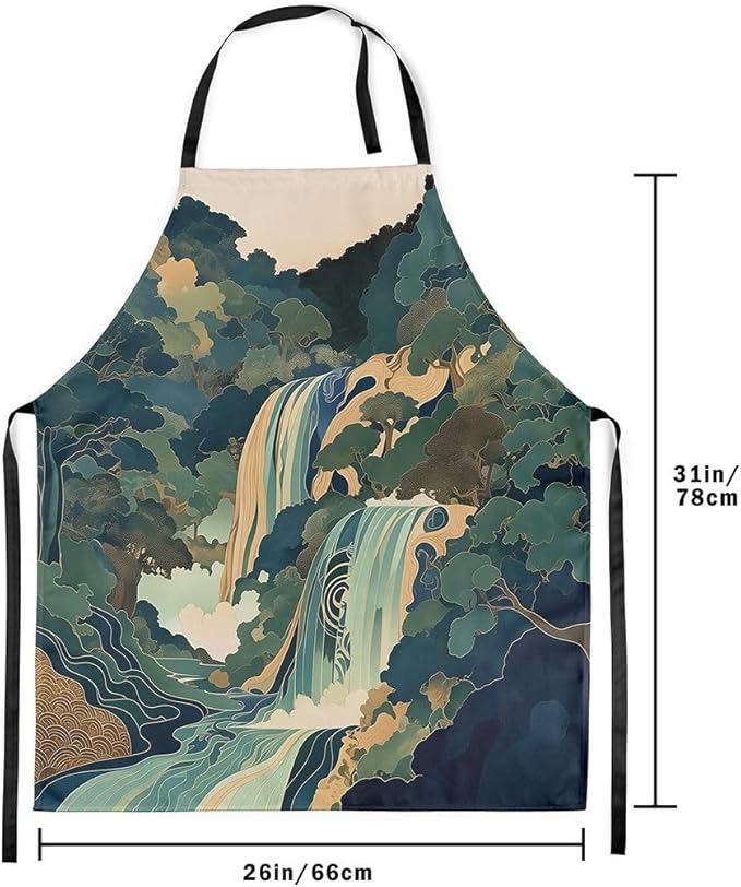 jejeloiu Cartoon Cats Apron for Women Men 26"x31"