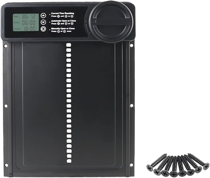 Anti-Pinch Function Small Pet Supplies Retractable Door Display Safety Gate Automatic Chicken Coop Door Controlled Open