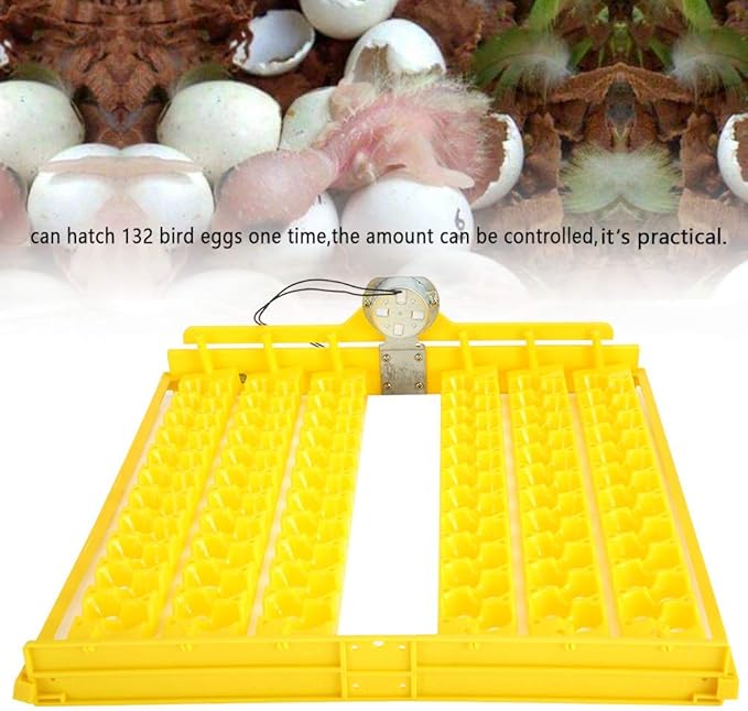Yosoo 132 pcs Egg Incubator Tray and Automatic Egg Turning Tray for 110V Automatic Egg Incubators Incubation Accessory