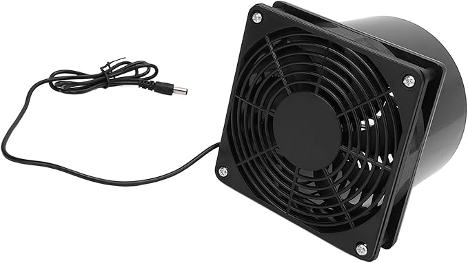 5W Solar Powered Flange Exhaust Fan, Solar Panel Fan Kit with 5V Solar Panel, IP65 Water Ventilation Fan for Greenhouse Chicken Coop Shed RV Attic Barn, Easy to Install N
