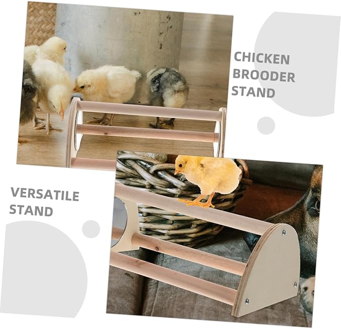 Balacoo Chick Perch Roosting Bars Wooden Chicken Coop Perch for Hens and Chicks Indoor Outdoor Use Promotes Activity and Healthy Growth Portable and Versatile Brooder Stand
