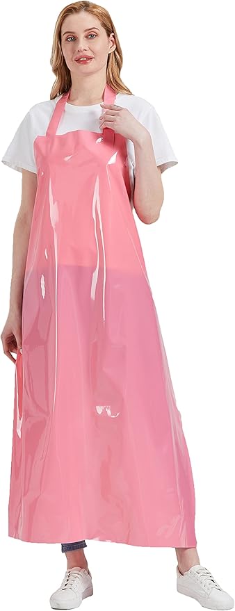 Nanxson TPU Waterproof Apron Lightweight Work Apron with Adjustable Buckle for Pet Bathing,Dishwashing,Butchers,Housework
