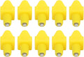 Chicken Waterer 10pcs Automatic Chicken Water Nipples, Sturdy Plastic Chicken Waterer Poultry Nipples Drinker Waterer Yellow, Duck Screw Water Drink Feeder