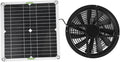 Solar Panel Fan Kit, 100W 12V Waterproof Solar Exhaust Fan Portable Ventilator with Metal Protection Mesh Solar Powered Exhaust Fan for Chicken Coops, Greenhouses, Sheds, Pet Houses, Window Exhaust