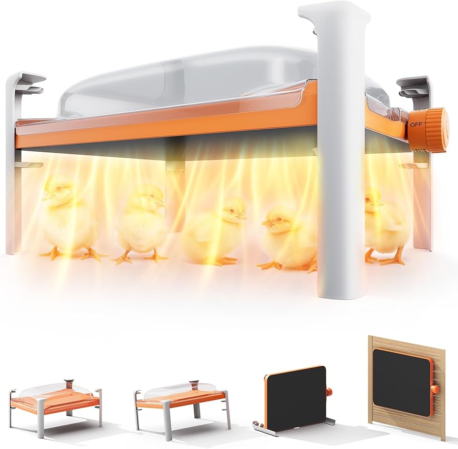 chickcozy Smart Chicken Coop Heater, Adaptable to Timer and Temp Controllers, Chicken Coop Heater for Winter, 200W