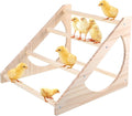 Chicken Perch Stand Wooden Chicken Roosting Bar Strong Stable Roosting Bar for Coop and Brooder, Fun Toys for Chick Indoor/Outdoor Use