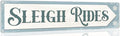 Sleigh Rides Metal Tin Sign Vintage Funny Christmas Sign for Cafe Home Bar Farmhouse Christmas Art Wall Decoration Retro Poster 4x16 Inch