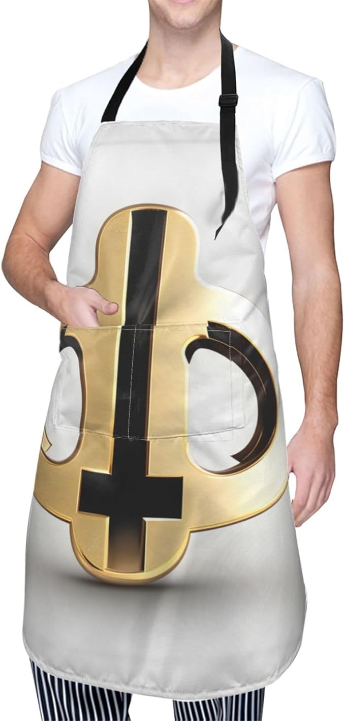 Multidimensional Space Heavy Duty Waterproof Apron with Pockets for AdultsResistant Grilling, Gardening, Painting
