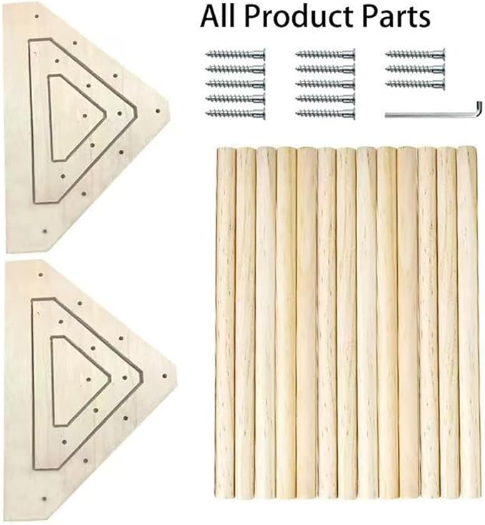 Roosting Bars for Chickens in Coop - Chicken Perches Roostys, Wooden Roosting Bars for Hens, Large Jungle Gym Stand for Curious Birds, Parrot Perch for Indoor & Outdoor Use (3 Set)