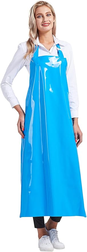Nanxson TPU Waterproof Apron Lightweight Work Apron with Adjustable Buckle for Pet Bathing,Dishwashing,Butchers,Housework