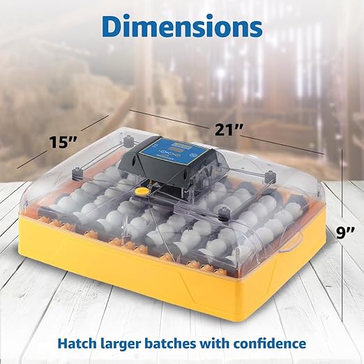 Brinsea Ovation 56 EX 56-Egg Incubator with Automatic Humidity Control - Incubators for Hatching Eggs with Digital Alarms - Programmable Turning for Chicken and Duck