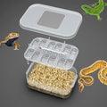 12 Grids Reptiles Eggs Incubator Tray,Incubation Box for ing Snake, Lizards, Gecko Egg,Reptile Breeding Box Reptile Transparent Box Incubator Supplies