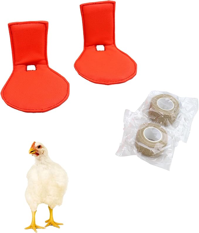 2 Pack Chicken Splint Chicken Leg Splint for Hen Broken Feet Curled Toes Roosters