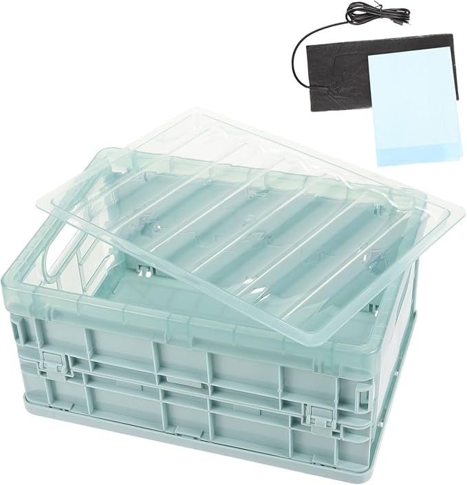 BESPORTBLE Insulation Box Chicks Brooder Kit for Hatching Eggs Parrot Chicks Safe Materials Easy Cleaning Foldable USB Heating Pad