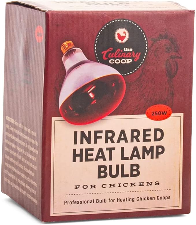 Fluker's Culinary Coop Infrared Heat Lamp for Chicken Coop or Outdoor Animals, 250 Watt