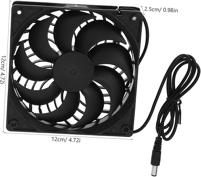 Mipcase Durable Solar Panel Fan for Pet House Chicken Coop Portable Cooling Ventilation System for Dogs Cats and Livestock Lightweight Easy to Install for Summer Use