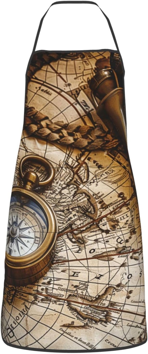 Cute Colorful Dog Paw Printed Unisex Bib Aprons BBQ Cooking Kitchen Aprons for Women Men Chef