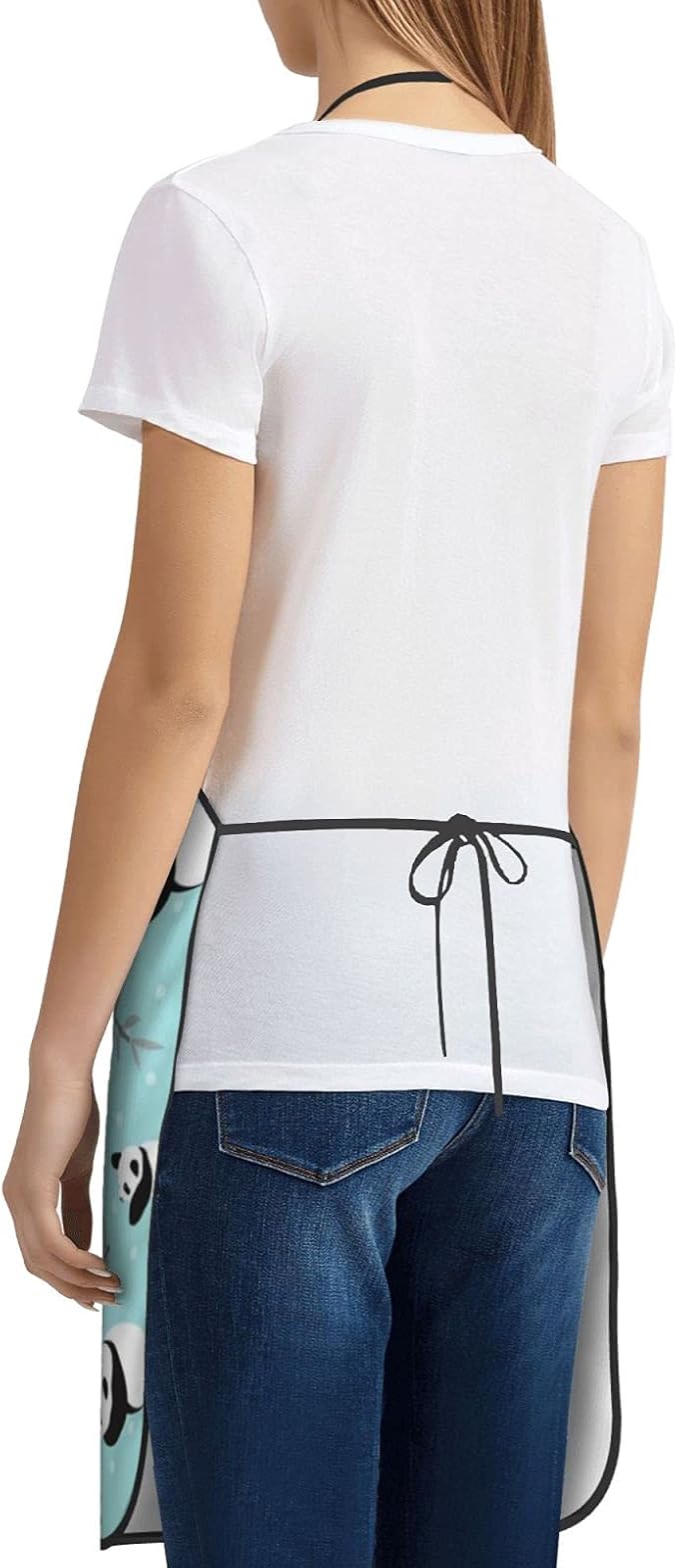 Apron Adjustable Waterproof Apron for Men Women Kitchen Cooking Baking Gardening Working Bib Apron