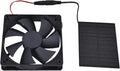 Solar Panel Fan Single Fan, Professional Solar Powered Exhaust Fan Kit Weatherproof Ventilation with Solar Panel Kit for Chicken Coops Greenhouses Sheds Pet Houses 3W 4.7x4.7in Fan