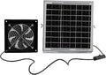 8W Solar Powered Exhaust Fan, IP67 High Speed Ventilation Fan with 8W Solar Panel, for Chicken Coop Greenhouse Shed Pet House Window Ventilation