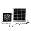 8W Solar Powered Exhaust Fan, IP67 High Speed Ventilation Fan with 8W Solar Panel, for Chicken Coop Greenhouse Shed Pet House Window Ventilation
