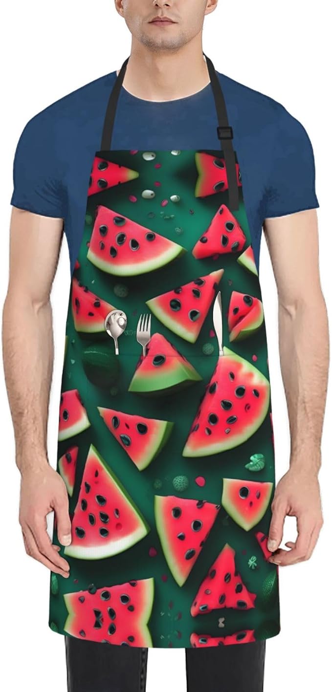 Multidimensional Space Heavy Duty Waterproof Apron with Pockets for AdultsResistant Grilling, Gardening, Painting