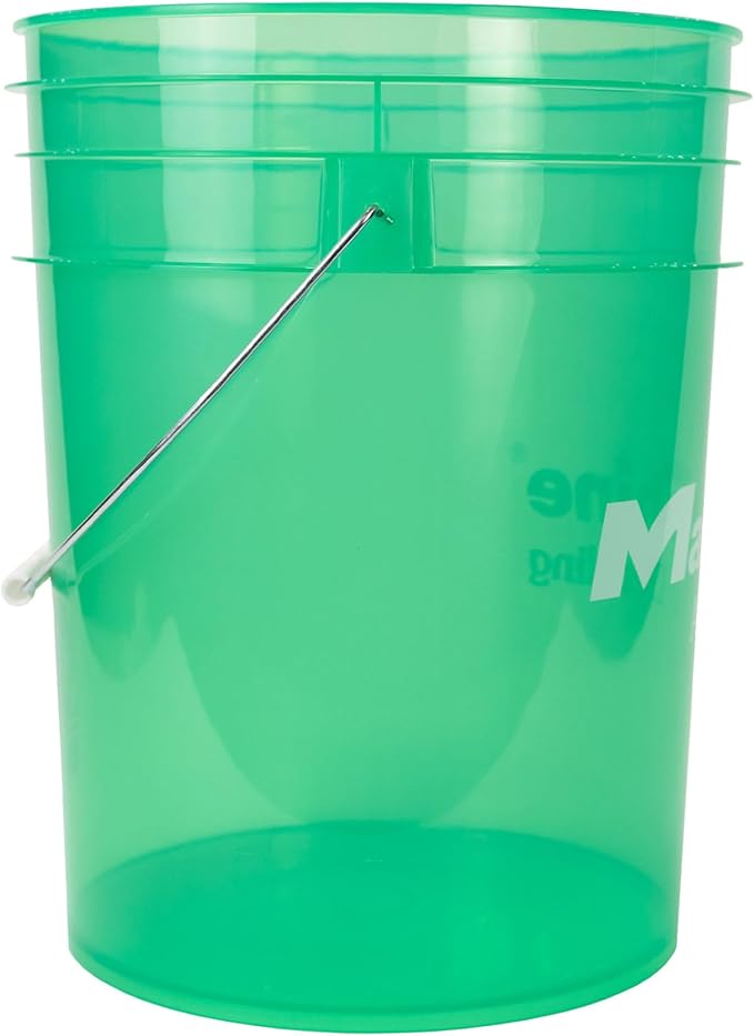 Maxshine 5 Gallon Universal Detailing Bucket (Green) – Car Wash Bucket for Scratch-Free Washing, Garage Storage & Detailing Tools – Holds Soap, Foam Cannon, Microfiber Towels & More